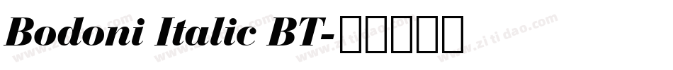 Bodoni Italic BT字体转换